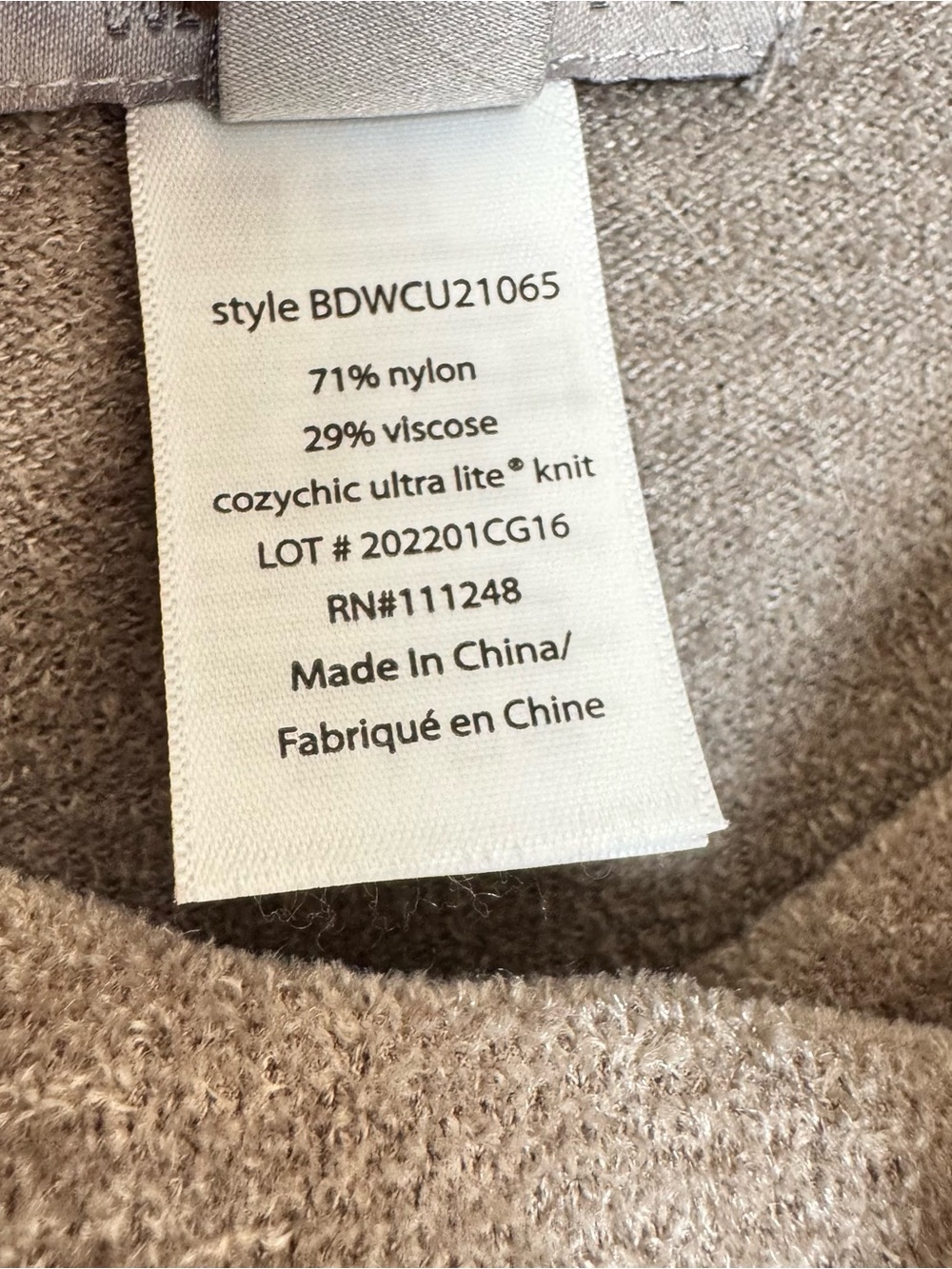 Barefoot Dreams Cozychic Ultra Lite Weekend Poncho Cowl Neck Sweater Womens L/XL - Picture 9 of 11